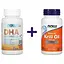 Набір: риб'ячий жир для дітей Now Foods Kid's DHA з фруктовим смаком 100 мг 60 капсул + риб'ячий жир Now 500 мг 60 желатинових капсул - мініатюра 1