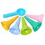 Детский набор для игры с песком 6221TXK 5 формочек 1 ложечка - миниатюра 1