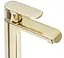 Змішувач для умивальника Rea Bloom високий gold REA-B6201 Золотий - мініатюра 2