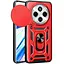 Чохол Ummi Camshield Serge Ring для Xiaomi Redmi 14C / A4 / Poco C75 / M7 5G Червоний / Red - мініатюра 1