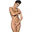 Бодістокінг з великим вічком і відкритими грудьми Obsessive Bodystocking N102 чорний комбінезо S/M/L - мініатюра 1