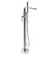 Смеситель для ванны Rea Flores хром напольный REA-B2712 Хром - миниатюра 1