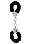 Наручники Toy Joy Furry Fun Cuffs 28 см чорний - мініатюра 2