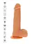 Вібратор Toy Joy Get Real Naked Rotating Beads Vibrating Dildo 8.5 16 см тілесний - мініатюра 4