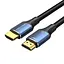 Кабель Vention Cotton Braided HDMI-A Male to Male HD v2.1 Cable 8K 5M Blue Aluminum Alloy Type (ALGLJ) - мініатюра 1
