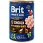 Вологий корм для собак Brit Premium By Nature Chicken with Hearts 400 г (курка) - мініатюра 1