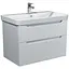 Тумба Мойдодир Malaga 80-A Білий з умивальником Vivace 80 Білий - мініатюра 1