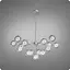 Люстра подвесная 517 Dlight на 18 ламп Хром Сатин (01947) - миниатюра 2