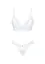 Комплект еротичної білизни: бюстгальтер і стрінги Obsessive Heavenlly XS/S білий - мініатюра 6