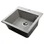 Гранітна мийка Globus Lux Aosta сiрий камiнь 490x455мм-А0005 000023382, Сірий - мініатюра 4
