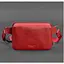 Шкіряна жіноча поясна сумка Dropbag Mini червона - мініатюра 1