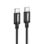 Кабель HOCO X89 Wind 60W charging data cable Type-C to Type-C Black - мініатюра 3