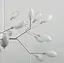Стельова люстра в білому кольорі з пелюстками | Арт. H 908/27 WT | Line F - мініатюра 5