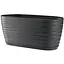 Горщик для квітів Form-Plastic Sahara mini-овал-27 з підставкою 2.7 л антрацит (3110-014) - мініатюра 1