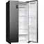 Холодильник Gorenje SBS 179х67х92 см 2 двери 356(191) л А++ NF+ внешний дисплей черный - миниатюра 4