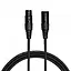 Мікрофонний кабель XLR Male - XLR Female Cascha CCSM1BK1 1 м - мініатюра 1