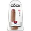 Фаллоимитатор King Cock With Balls 19.4 см коричневый - миниатюра 1