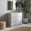 Комод Vays R-3 Бетон-Белые планки, на 3 ящика без ручек, ЛДСП 80×40×75 см - для дома, офиса, гостиной, спальни - миниатюра 1