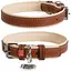 Нашийник для собак Waudog Soft шкіряний з QR паспортом, M, Ш 25 мм, Дов 38-49 см - мініатюра 1