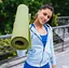 Коврик для йоги и фитнеса Power System PS-4014 PVC Fitness-Yoga Mat Green (173x61x0.6) (PS-4014_Green) - миниатюра 6