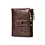 Мужской кожаный кошелек BULL 12х10х3 см acs0029242 - миниатюра 1