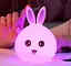 Детский силиконовый ночник Заяц Rabbit Silicone Lamp LY-271 аккумуляторный светильник игрушка для сна - миниатюра 3