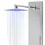 Душова панель Corsan Neo inox LED з термостатом S060TSLLED, Нержавіюча сталь - мініатюра 6