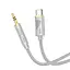 Аудіоадаптер Hoco UPA30 Friend digital audio conversion cable Type-C 1 м сірий - мініатюра 3
