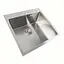 Кухонная мойка 50x50 нержавейка Platinum Handmade (сифон круглый, 3,0/0,8), Нержавеющая сталь - миниатюра 2