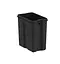 Відро для сміття Koer TC-010210-07 з плавним закриттям прямокутне 10 л сірий (KR5599)  - мініатюра 3