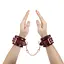 Наручники Liebe Seele Wine Red Handcuffs 27 см бордовий - мініатюра 3