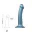 Насадка для страпону Strap-On-Me Mono Density Dildo Blue M одношаровий силікон гнучкий діаметр 3.3 см - мініатюра 3