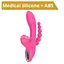 Вібратор Erospace Sweet Play Sucking Vibrator With Anal Beads A3 20.8 см рожевий - мініатюра 9