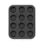 Форма для выпечки кексов и маффинов на 12 ячеек с антипригарным покрытием 35х26х2.3 см №3 Черный 87973 - миниатюра 3