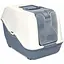 Туалет для кошек MPS Бокс с фильтром Netta Close Dark Blue 51x39x40 см - миниатюра 1