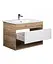 Тумба Мойдодир Oslo 80 Wood з умивальником SU-80 дуб крафт/Білий - мініатюра 2