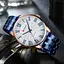 Наручний годинник чоловічий 8422 Blue-Gold-White Curren acs0031448 - мініатюра 4
