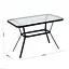 Стіл садовий Garden Line Fenix black 110 x 60 x 70 см - мініатюра 4