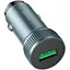 Автомобильный зарядный адаптер быстрой зарядки HOCO Z49A Level single port car charger 18W QC3.0 серый - миниатюра 1
