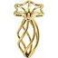 Анальна пробка Lockink Sevanda Hollow Spiral Golden Metal S - мініатюра 9