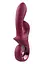 Вібратор-кролик Dreamtoys Glam Duo Vibrator 22.7 см бордовий - мініатюра 4