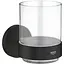 Склянка з тримачем Grohe Essentials скляна 1022562430 чорний матовий - мініатюра 1