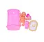 Пупс LE566H-10D ліжечко, ванна, аксесуари, в сітці 8*13*9 см (6990523436827) Білий - мініатюра 1