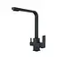Змішувач для кухні на дві води Zerix KUB-021 Black ZX4856 Чорний матовий - мініатюра 1