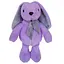 Іграшка м'яконабивна Зайченя МС 080501-10 фіолетове 33 см - мініатюра 1