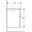 Тумба під умивальник Geberit Smyle Square 60 см 500.352.00.1 Білий - мініатюра 2