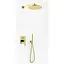 Душевая система скрытого монтажа Kohlman Experience Gold + Box скрытого монтажа QW210EGDR25, Золотой - миниатюра 1