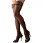 Чулки Cottelli Collection Legwear Hold-Up 4 черный - миниатюра 1