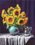 Картина по номерам на подрамнике Brushme Подсолнечники в вазе - миниатюра 1