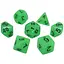 Набір кубиків Glow in the dark 7 Dice Set - Light green , 7 шт. (g7dglow03) - мініатюра 1